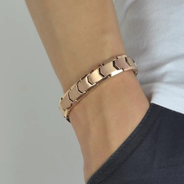 Mäns rostfritt stål smycken armband Health Care Magnetic Thera