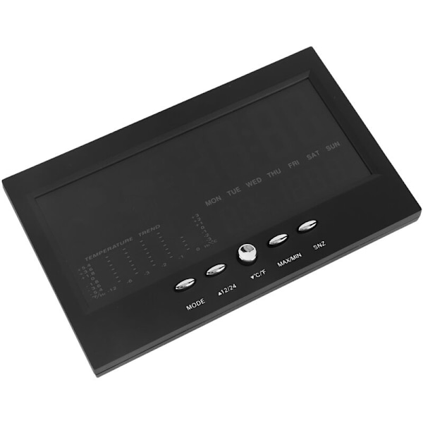 Väderprognos Klocka ABS LED Multifunktionell Färgskärm Tempe