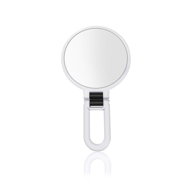 5X forstørrende dobbeltsidet spejl makeup spejl håndholdt spejl