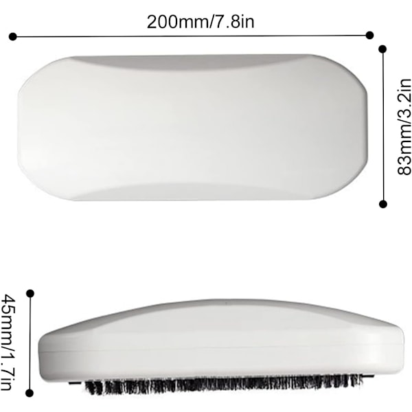 Smulborste, TIANLIN Vit Manuell Bordsdammsugare, 20cm Smuldammsugare