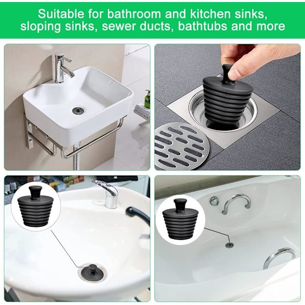 3 st gummisinkproppar Universal badkarspropp Kökshandfatspropp Silikon Universal handfat avloppspropp för handfat, badrum och kök