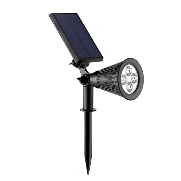 2 st, 4 LED solcellslampor, vattentät IP65, säkerhetslandskapsbelysning, färgglad