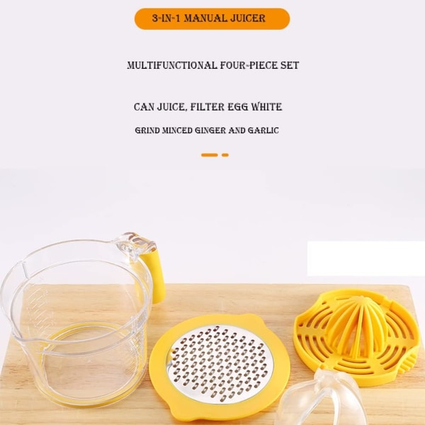 Manual citrus lemon juicer, three-in-one manual juicer household