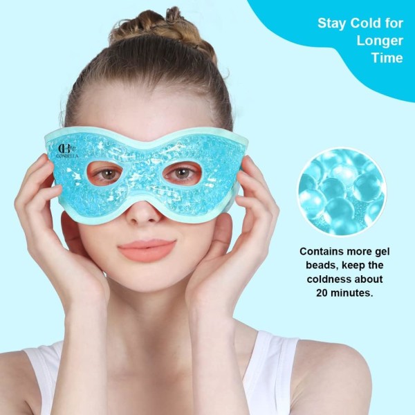 CONBELLA Gel ögonmask med ögonhål - Hot Cold Compress Pack Eye