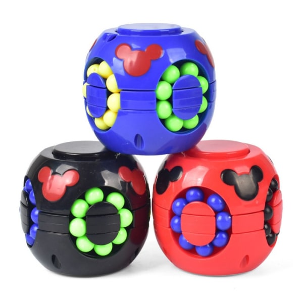 Magic Rainbow Puzzle Fidget Section Brain Game Ball - Stress Relief Legetøj (3 stykker, tilfældige farver)