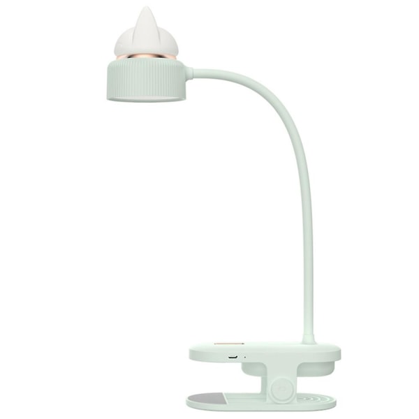 Cat bordlampe, lysegrøn USB-opladnings-øjenpleje-læringsbord