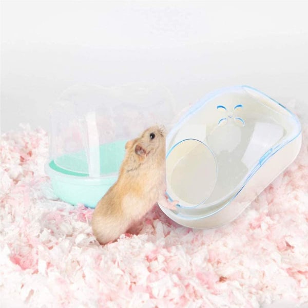 Toalett Sand Hamster Bad, 2stk Plast Gnaver Sand Toalett Sau