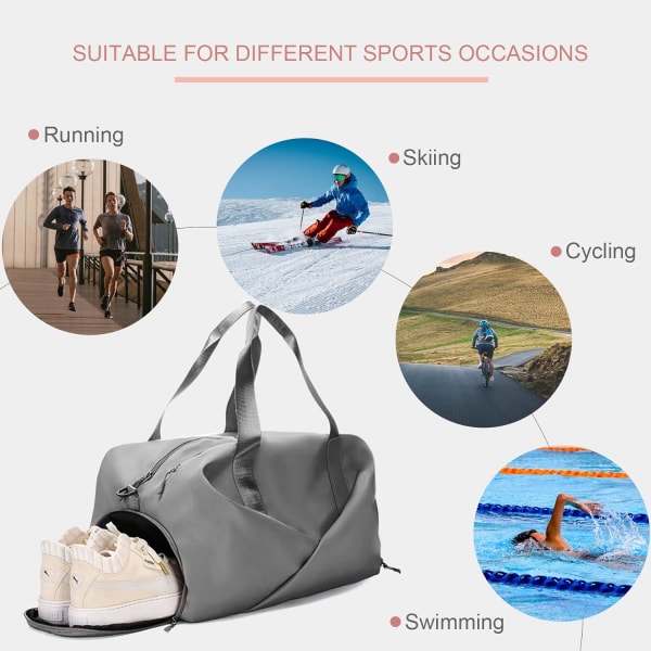 Gym Bag for Women and Men Duffel Bag for Sports Weekender Bag wit