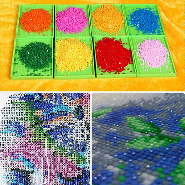 Diy 5d Diamantmålningssats, Diamantmålningssats Diamantbroderisats Med Färgglad Katt Diamantbroderisats För Hemväggsdekoration