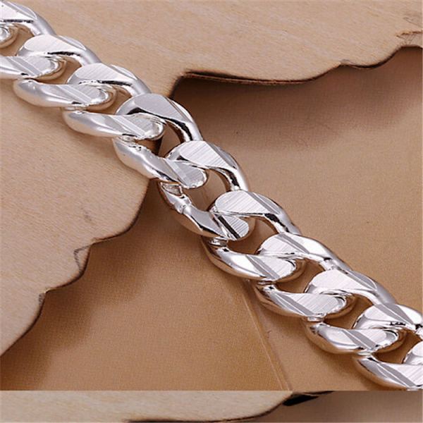 10 mm länkbangle armband för kvinnor för män bröllops smycken