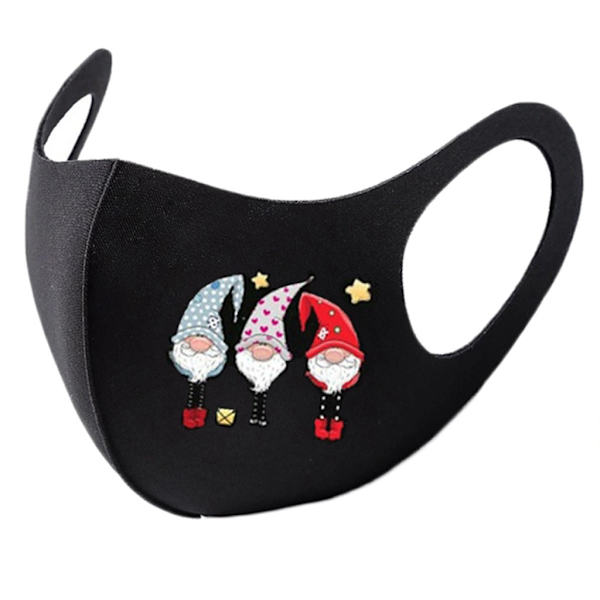 Ansiktsmask Unisex Barn Vuxen Halloween Jul Utomhus Vindtät Dimmig Haz