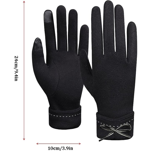 Ladies Winter Warm Gloves for Women, Thick Lined Windproof Touch