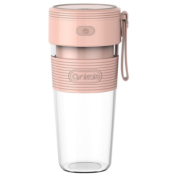 Bärbar mixer, mixer i anpassad storlek för smoothies, juicer och smoothies, USB-laddningsbara juiceflaskor, rosa