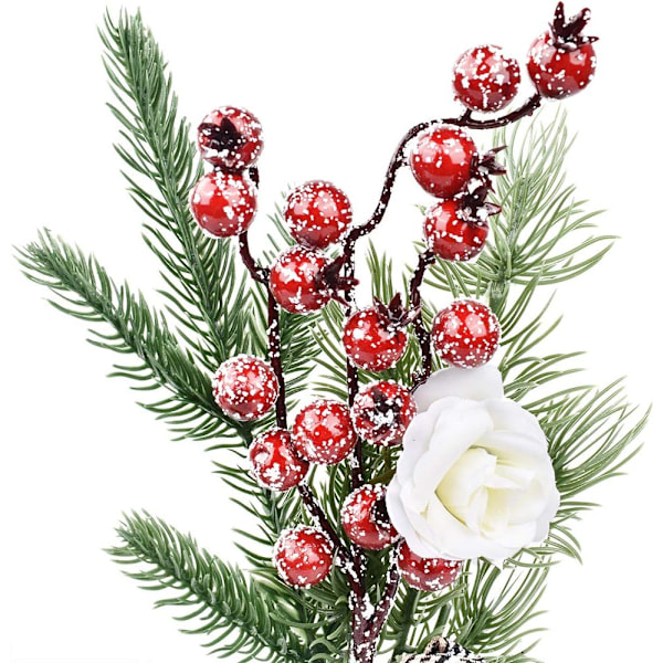 3 set med 25 cm miniatyr konstgjorda julgranar, små prydnader för jul