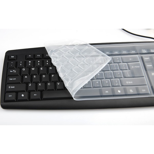 2pack Transparent tangentbordsskydd för stationär dator, standardtangentbord