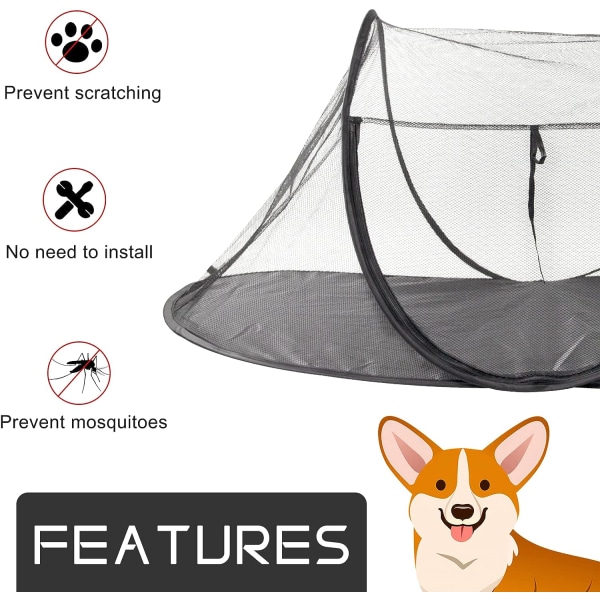 Outdoor Cat Fences, Portable Cat Tents for Barbed Wire, Dogs and