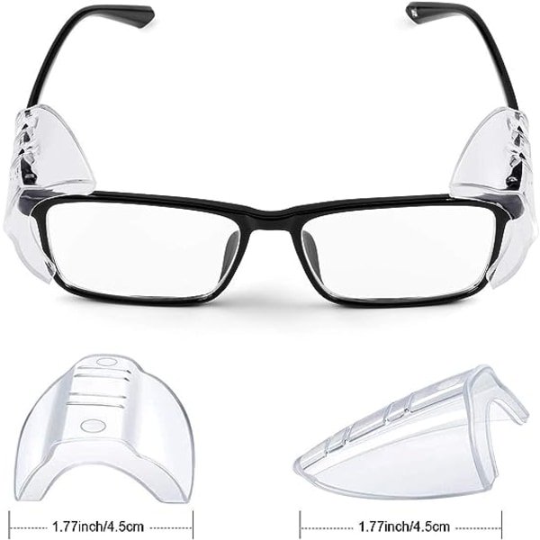4 par glasögon sidoskydd för glasögon, sidoskydd för pres