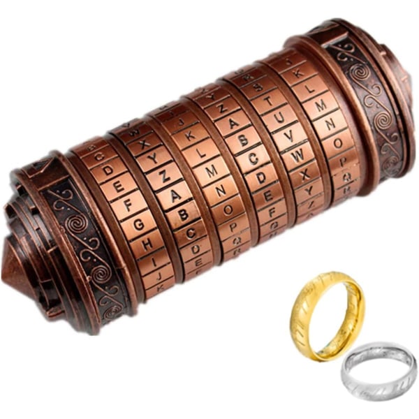 Da Vinci Code Mini Lock Pussel Box för bröllopsdag, Valen