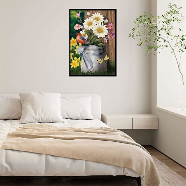 Diamantmålning blomma flaska full diamantmålning blomma diamo