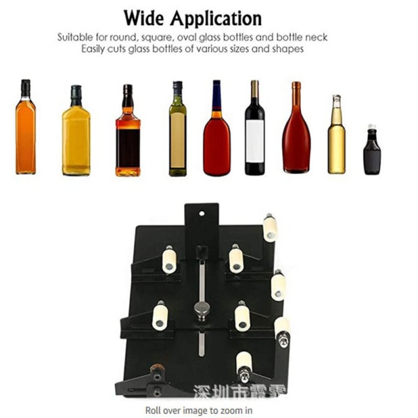 Glass Cutter Kit for Square Bottles, Glass Bottle Cutter for Diff