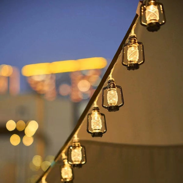 6 meter 40 lampor Camping Atmosfärlampa LED Retro Kerosin Flaska