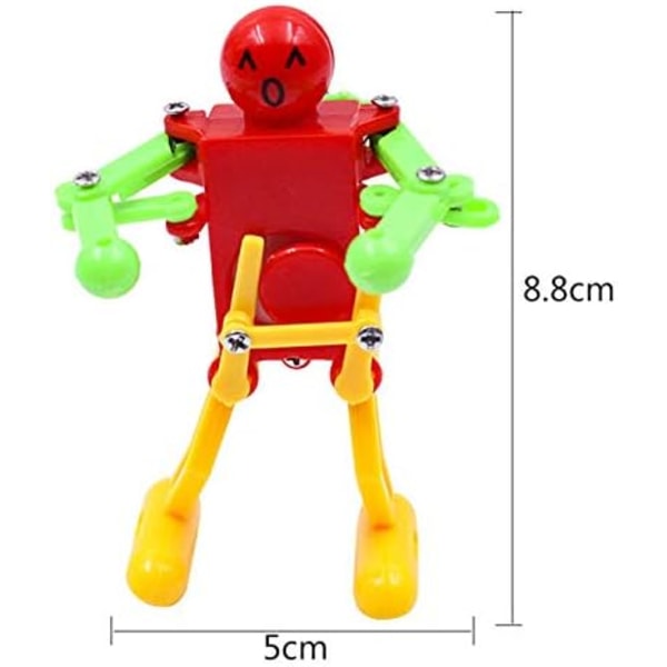 5 Morsomme Fjærbelastede Robotleker for Barn, Rollespill Robotlekesett for Barn, Robottema-Festaktiviteter, Tilfeldige Farger