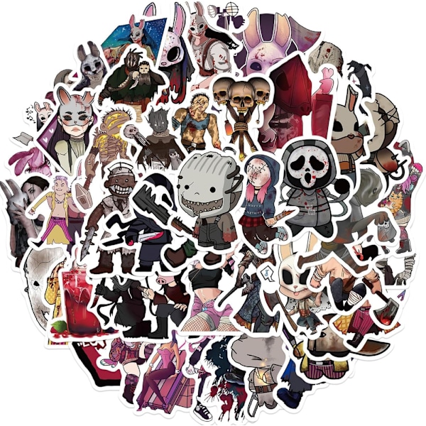 Dead by Daylight Stickers 50pcs Cool Horror Theme Catoon Game Stickers for