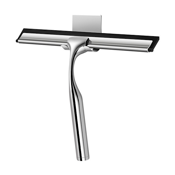 Duschskrapa, Squeegee, Badrumsspegel Fönsterrengöringsskrapa för bilfönster, Rostfritt stål Duschskrapa 10\" Fönster, Badrum, Spegel, Vindrutor, Kakel, Ba