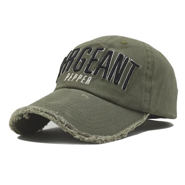 Hiphop basebollkeps broderad anka tunga hatt (sliten version)