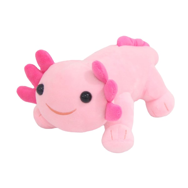 23cm Nydelig Stående Axolotl Kosedyr Plysjleke Rosa Bygg En