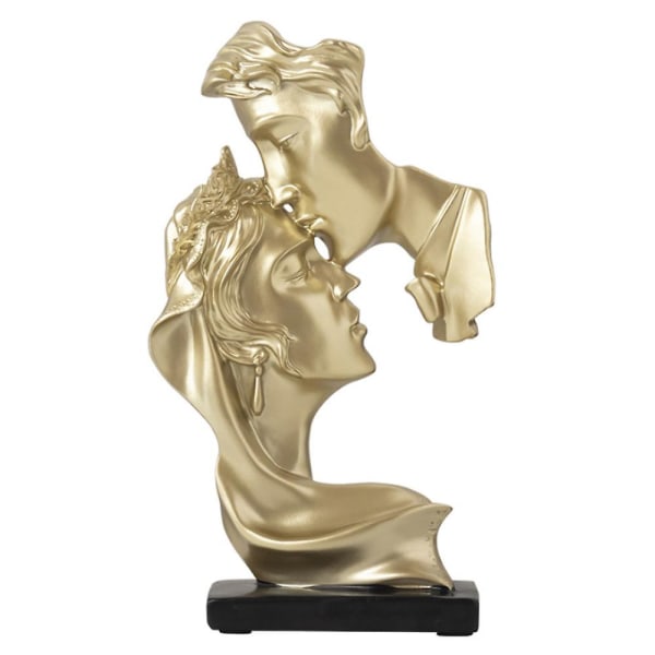 Kiss Lover Skulptur Resin Par Statue Figur Valentinsdag
