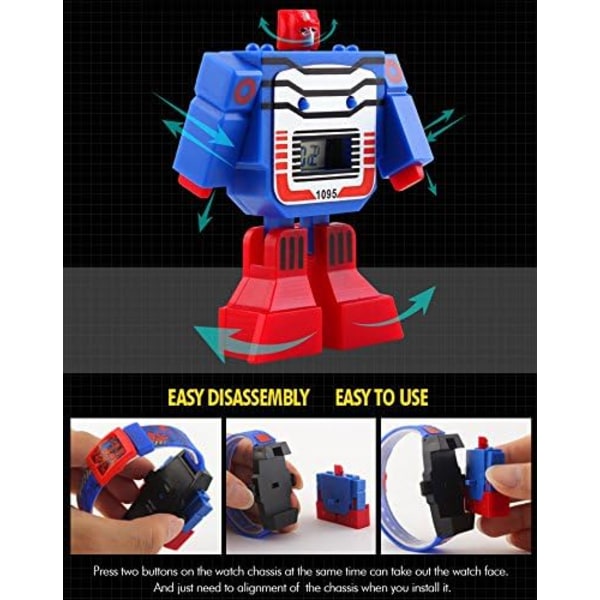 Pojkar Flickor Barn Digital Pu Klocka Transformers Bumblebee