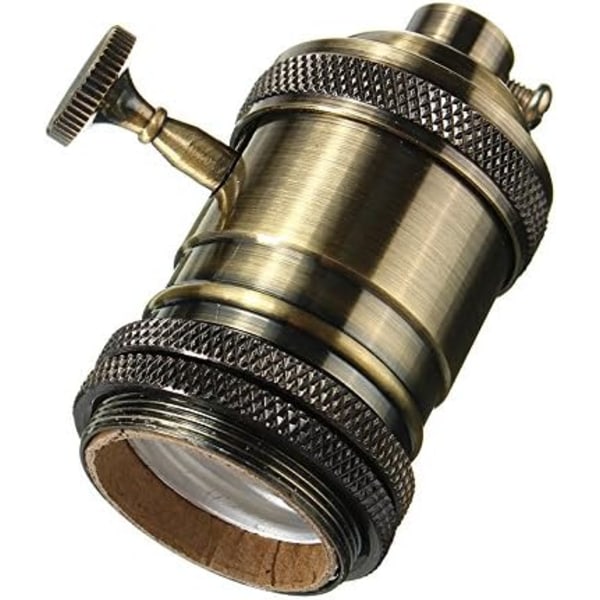 Retro Vintage Edison Industrial Bulb Lamp Sockel med Switch-Bron