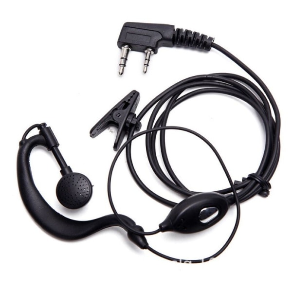 Clip-on combo earpiece/communication equipment walkie-talkie head