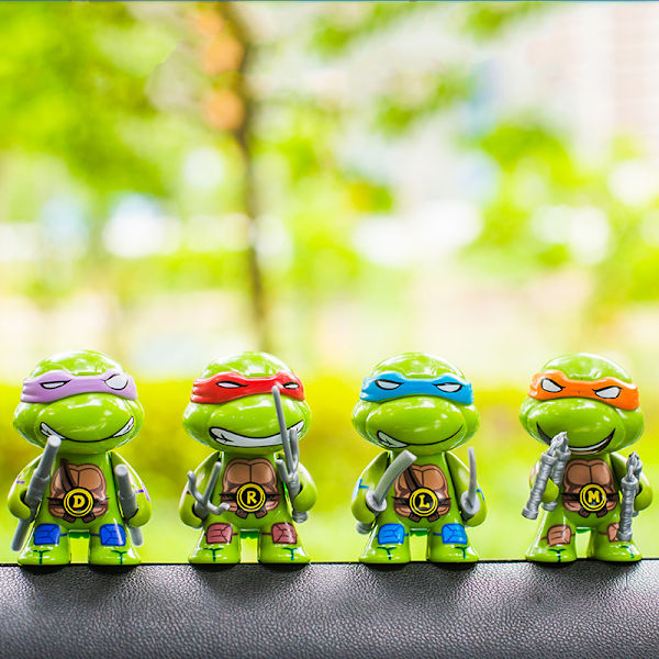 3 Turtle Actionfigurer, 4-pack Turtle Leksaker Födelsedagspresenter till barn Vänner