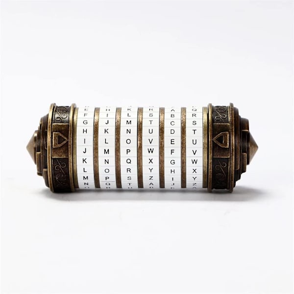 Da Vinci Code Mini Låspusselbox för bröllopsdag, Alla hjärtans dag, födelsedagspresenter till familj och vänner，Vit