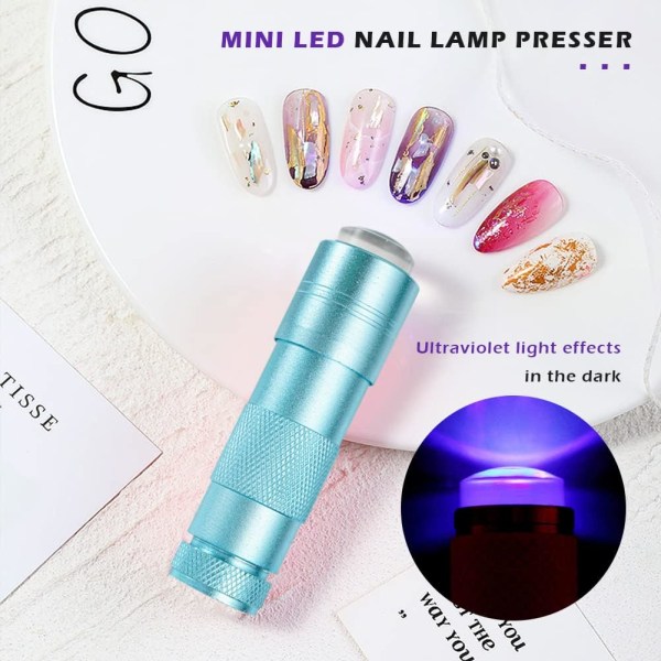 UV LED-nagellampa Presser, Mini Pro-nagellampa, Silikonhuvud, Nagel