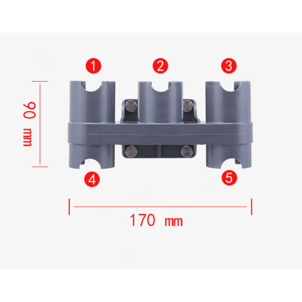 2 stk oppbevaringsholder for Dyson V7 V8 V10 V11 støvsugere, 170*9