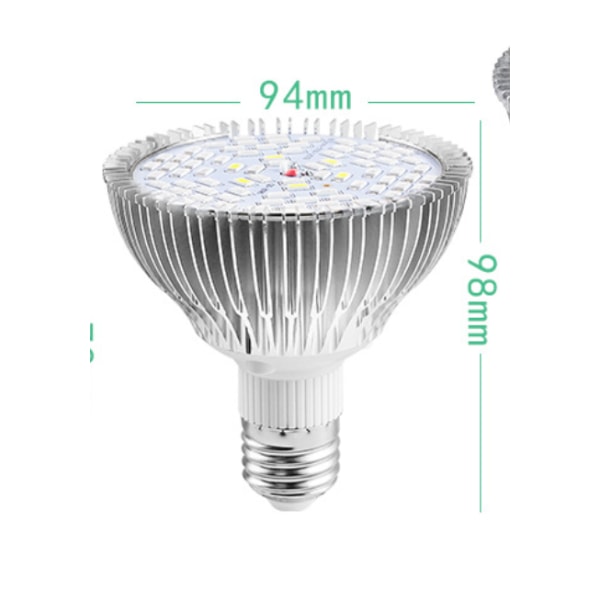 Växtljus, 50W LED E27 Växtlampa, LED-växtlampa inomhus