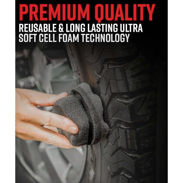 Däck Hex Grip Applicator - Däckglans Auto Detailing Skumgummisvamp