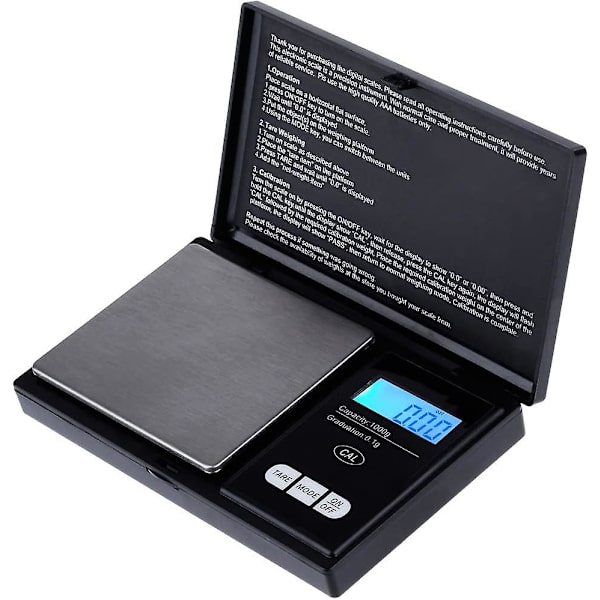 Digital fickvåg 1000g X 0,1g, köksvåg, smyckesvågar