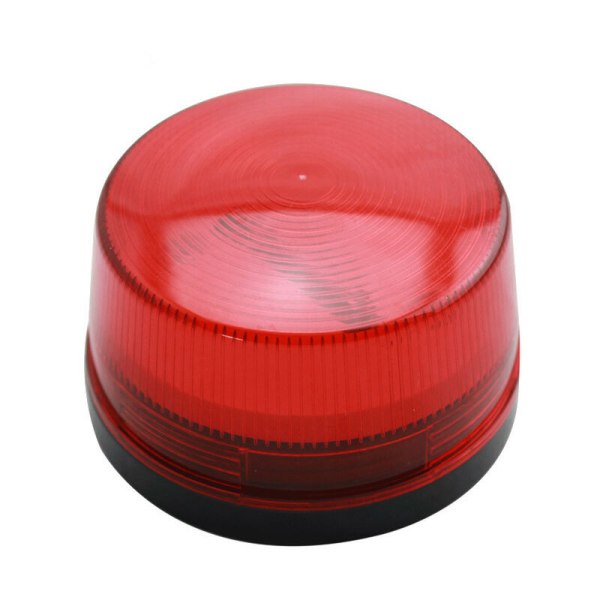 1 PC LED-blinklys, signallysalarm, rlife rød trådet strobe sirene