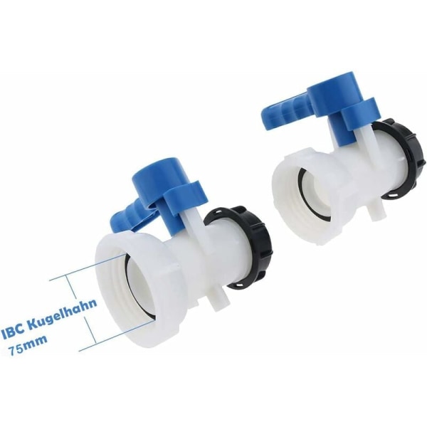 IBC-universaaliadapteri IBC-vesisäiliöön, IBC-konttiin, säätöventtiiliin, IBC-säiliön hana 75 mm DN50