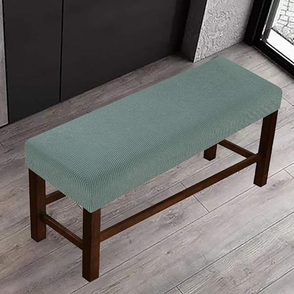 Överdrag till matbordsbänk, Jacquard stretch spandex bänkskydd, W