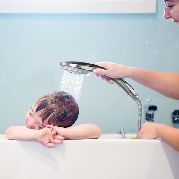 Duschhuvud Flexibel Duschhanddusch Badrum Duschhuvud med 5 lägen H
