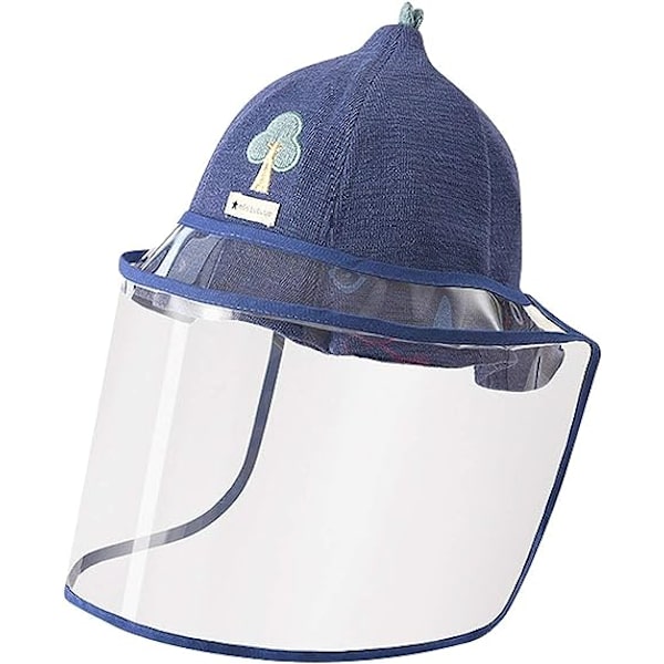 Baby Mask Hat med klar visir för barn pojkar flickor sommar UV-skydd