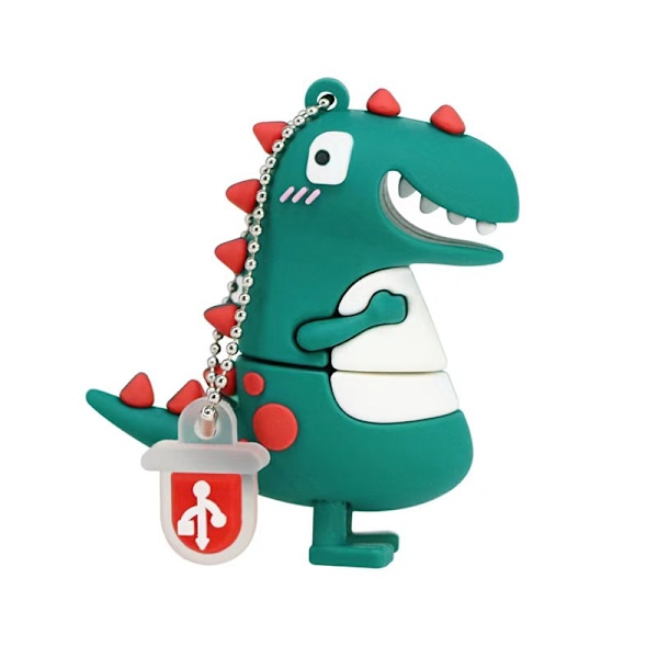 Suloinen sarjakuva dinosaurus USB-muistitikku, kannettava USB2.0-muistitikku on pieni