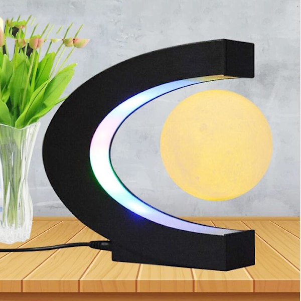 Typ-C LED-bas med magnetisk svävkula dekor nattlampa (