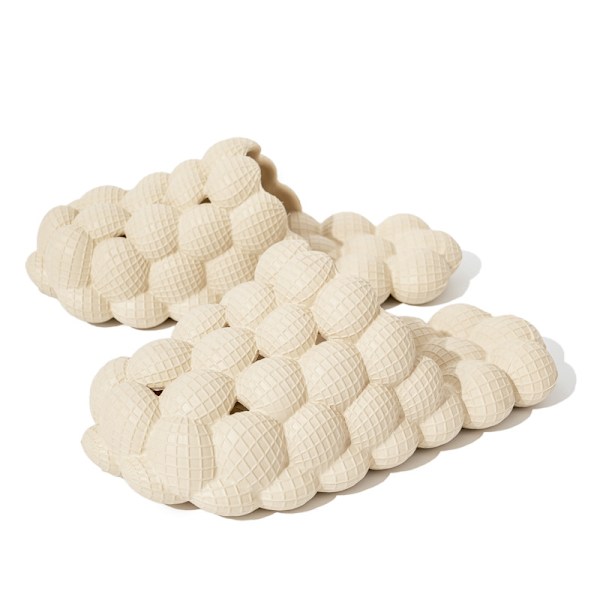 Dammassagetofflor, roliga litchi-bubblor unisex supermjuka sandaler herrars andningsbara strandtofflor, bad duschtofflor sovrum spa hussandaler 39-40
