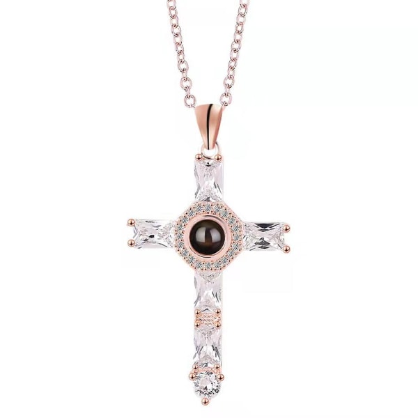 Cross halsband för kvinnor, trogen religiösa smycken gåva